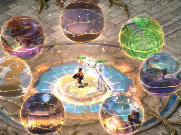 新资料片轮回之境点着而热血男神韩庚更是手握利剑身穿盔甲